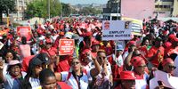 Protests across the country proceeded peacefully and no violence was reported. (Photo: Mandla Langa)
