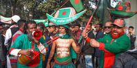 Bangladesh Awami League leaders and members join in a rally to commemorate the historic homecoming of the Father of the Nation, Bangabandhu Sheikh Mujibur Rahman, at the Suhrawardy Udyan in Dhaka, Bangladesh, 10 January 2024. On this day in 1972, Bangabandhu Sheikh Mujibur Rahman returned to independent and sovereign Bangladesh after over nine and half months of captivity in a Pakistan jail.  EPA-EFE/MONIRUL ALAM