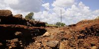 One of the erouded roads around Taung villages due to heavy rains that flooded the province during the week.Photo:Tiro Ramatlhatse