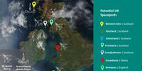 Britain could build up to seven spaceports (Map: UK Space Agency)