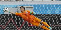 epa06847461 Goalkeeper Eiji Kawashima of Japan saves a shot during the FIFA World Cup 2018 group H preliminary round soccer match between Japan and Poland in Volgograd, Russia, 28 June 2018.</p>
<p>(RESTRICTIONS APPLY: Editorial Use Only, not used in association with any commercial entity - Images must not be used in any form of alert service or push service of any kind including via mobile alert services, downloads to mobile devices or MMS messaging - Images must appear as still images and must not emulate match action video footage - No alteration is made to, and no text or image is superimposed over, any published image which: (a) intentionally obscures or removes a sponsor identification image; or (b) adds or overlays the commercial identification of any third party which is not officially associated with the FIFA World Cup)  EPA-EFE/SERGEI ILNITSKY   EDITORIAL USE ONLY