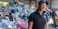 Solly Peters is a community leader who started working at Wellington landfill and supported efforts by the municipality to integrate waste pickers. He is the leader at the Paarl material. recovery facility.<br>(Photo: Ashraf Hendricks)