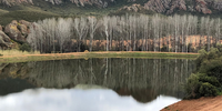 Dam near Redstone hills district Calitzdorp Little Karoo.