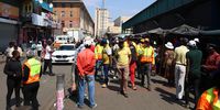 City of Joburg officials during a by law enforcement operation in Johannesburg on 14 October 2025. (Photo: Felix Dlangamandla)