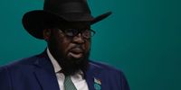 Salva Kiir Mayardit, President of South Sudan, speaks during day two of the high-level segment of the UNFCCC COP28 Climate Conference at Expo City Dubai on December 02, 2023 in Dubai, United Arab Emirates. (Photo by Sean Gallup/Getty Images)