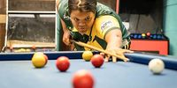 Shaiyene Fritz training for her League pool competitions. (Photo: Supplied)