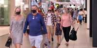 Shoppers at Port Elizabeth's Walmer Park. It is compulsory to wear a mask inside shopping malls. Pictures: Deon Ferreira