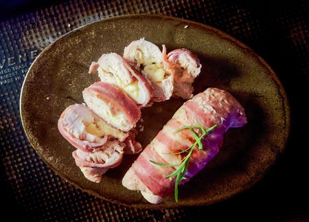 What’s cooking today: Braaied bacon-wrapped cheesy chicken breasts