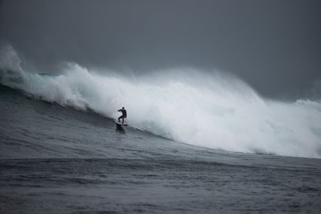 Surfers chase ‘the most difficult big wave in the world’ at Dungeons