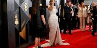 (L-R) Lana Del Rey and Taylor Swift attend the 66th GRAMMY Awards at Crypto.com Arena on February 04, 2024 in Los Angeles, California. (Photo by Frazer Harrison/Getty Images)