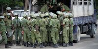 Police officers deploy before Tanzania's general elections in Stone Town, Zanzibar, Tanzania, on 27 October 2020. (Photo: EPA-EFE / Anthony Siame)