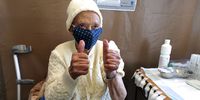 Lillian Slamat (90) received a Covid-19 vaccine at the Karl Bremer Hospital Vaccination Centre on 17 May. Her excitement to be vaccinated kept her awake from 3am. (Photo: Western Cape Government)