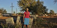 Member of the road committee Violet Mathebula says residents are frustrated by the slow pace of the (Comprehensive Rural Development Programme project. (Photo: Lucas Ledwaba / Mukurukuru Media)