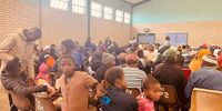 More than 1,000 people took refuge in the Thobi Kula indoor sports centre after being displaced by the floods on Wednesday. (Photo: Supplied)