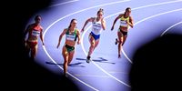 Athletes compete in a Women 400m Repechage heat of the Athletics competitions in the Paris 2024 Olympic Games, at the Stade de France stadium in Saint Denis, France, 06 August 2024.  EPA-EFE/VASSIL DONEV