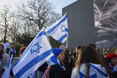 Protesters outside the International Court of Justice, and more from around the world