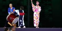 TOKYO, JAPAN - AUGUST 08: Entertainers perform during the Closing Ceremony of the Tokyo 2020 Olympic Games at Olympic Stadium on August 08, 2021 in Tokyo, Japan. (Photo by Naomi Baker/Getty Images)