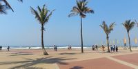 A stroll on Durban's promenade.