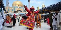 A devotee dances during the annual celebrations at the shrine of Muslim Sufi Saint Hazrat Lal Shahbaz Qalandar in Sehwan Sharif, Pakistan, 17 February 2025. The Sindh government has declared a public holiday on February 19 to commemorate the annual Urs of Sufi saint Hazrat Syed Muhammad Usman Marwandi, widely known as Lal Shahbaz Qalandar, in Sehwan Sharif. The celebrations, which officially commence on February 17, attract thousands of devotees. Lal Shahbaz Qalandar, revered for his teachings of love and tolerance, is a significant figure in Sufi mysticism, and his shrine in Sehwan Sharif is a major pilgrimage site.  EPA-EFE/NADEEM KHAWAR