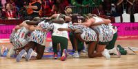 Protea players strategise during the Netball World Cup 2023 Pool G against New Zealand at Cape Town International Convention Centre on 2 August 2023 in Cape Town, South Africa. (Photo: Shaun Roy / Gallo Images / Netball World Cup 2023)