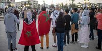 Demonstrators gather during a protest organized by the self-styled 'GenZ212' collective in Rabat, Morocco, 06 October 2025. The group protested for the tenth consecutive day to demand reforms to public healthcare and education.  (Photo: EPA/JALAL MORCHIDI)