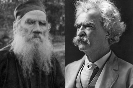 Tolstoy and Twain - a hundred years gone, but around forever