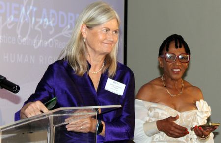 Catherine O’Regan receives George Bizos Human Rights Award, warns of shift to authoritarianism