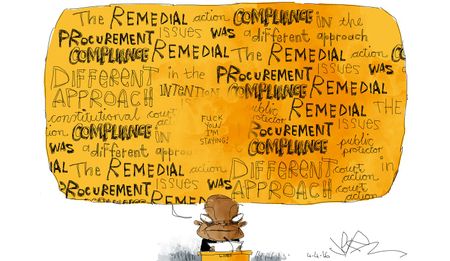 Cartoon: He's staying