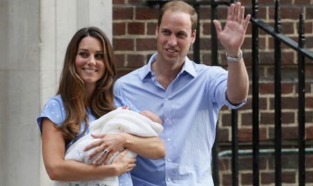 Kate and William show off Britain's new prince