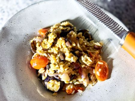 Risotto with a Mediterranean flavour