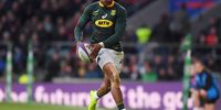 Aphiwe Dyantyi of South Africa in action during the Quilter International match between England and South Africa at Twickenham Stadium on 3 November, 2018 in London, United Kingdom. (Photo: Mike Hewitt/Getty Images)