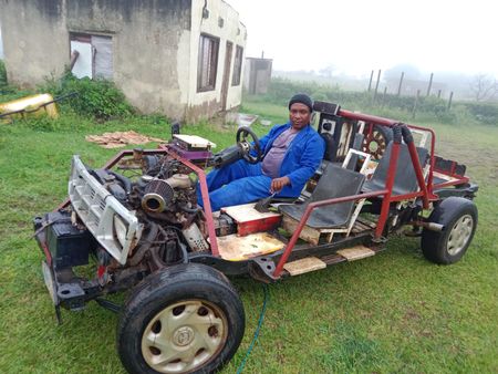 The rural Macgyver who built his own vehicle, yet he can’t get anywhere