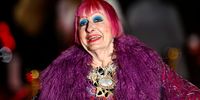 Dame Zandra Rhodes attends the official party for "The Devil Wears Prada: The Musical" World Premiere at The British Museum on December 01, 2024 in London, England. (Photo by Gareth Cattermole/Getty Images)