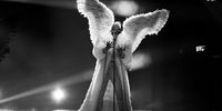 ROTTERDAM, NETHERLANDS - MAY 21: (EDITORS NOTE: Image has been converted to black and white) Andreas Haukeland 'TIX' of Norway during the 65th Eurovision Song Contest dress rehearsal held at Rotterdam Ahoy on May 21, 2021 in Rotterdam, Netherlands. (Photo by Dean Mouhtaropoulos/Getty Images)