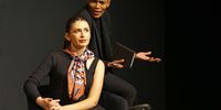 Frances Sholto-Douglas and Katlego Lebogang in 'Delela'. (Photo: Mark Wessels)