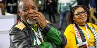 Gwede Mantashe and Nomvula Mokonyane of the ANC at the National Result Operation Centre (ROC) at Gallagher Estate on June 01, 2024 in Midrand, South Africa. South Africans voted in the country's seventh democratic general elections to elect a new National Assembly as well as the provincial legislature in each of the nine provinces. (Photo by Gallo Images/Sharon Seretlo)