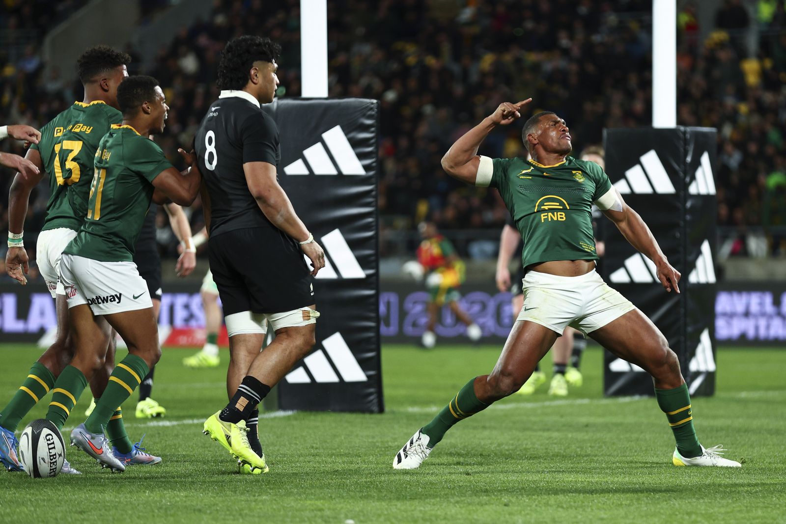 Six-try Springboks destroy All Blacks by record margin in Wellington