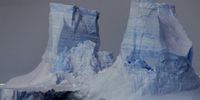 Iceberg towers that have broken off from the East Antarctic Ice Sheet. (Photo: Nerilie Abram, Author provided)