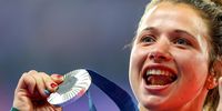 Jo-Ane van Dyk of South Africa wins the silver medal in the women’s javelin during the evening session of athletics on day 15 of the 2024 Paris Olympic Games at Stade de France on August 10, 2024 in Paris, France. (Photo: Roger Sedres / Gallo Images)