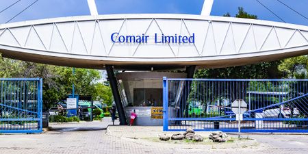 Passengers with tickets for Kulula or BA flights are at the back of the Comair liquidation line