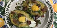 Baked eggs in half avocados. (Photo: Marie-Lais Emond) 