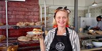 Bread, bagels and the philosophical bagel maker, Carin Robinson.  (Photo: Wanda Hennig) <br>