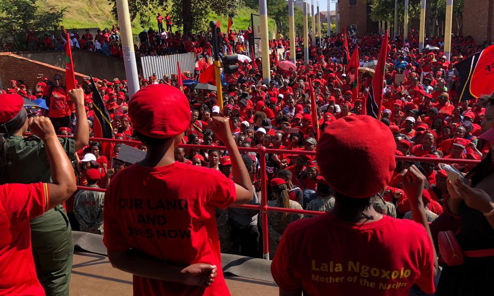 Gender-based violence in the spotlight of EFF women's march