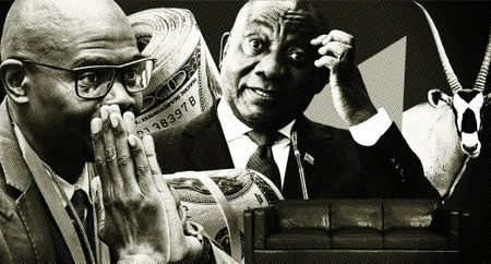 Makashule Gana — the man with President Ramaphosa’s head in his hands