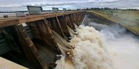 The Department of Water and Sanitation activated controlled water releases from the Vaal Dam in April 2025 because of rising dam levels resulting from heavy inflows from the upstream catchment. (Photo: DWS)<br>