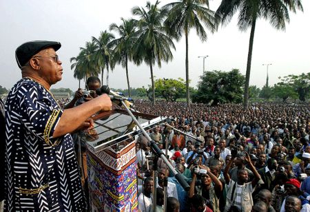 Congolese candidate declares himself head of state