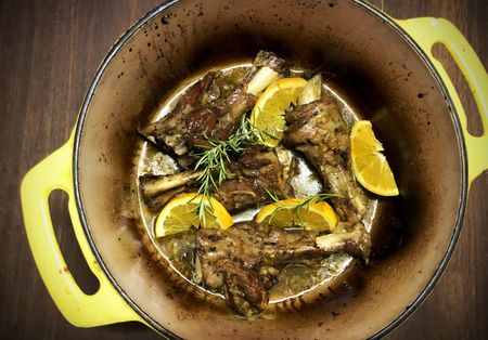 Lockdown Recipe of the Day: Pot Roasted Lamb Shanks with Orange and Rosemary
