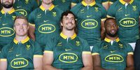 epa11572997 South Africa player Eben Etzebeth (C) and teammates have their team photograph taken in Johannesburg, South Africa, 30 August 2024. South Africa face New Zealand for the first of two Rugby Championship test matches on 31 August.  EPA-EFE/KIM LUDBROOK