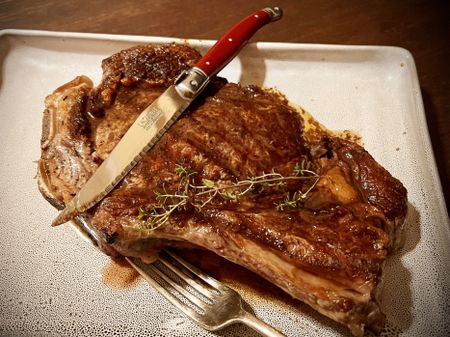 What’s cooking today: Thick-cut sirloin steak with Pinotage sauce
