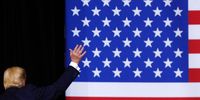 DES MOINES, IA - JANUARY 30: President Donald Trump waves to the audience while departing from the podium  following his remarks at a campaign rally inside of the Knapp Center arena at Drake University on January 30, 2020 in Des Moines, Iowa. President Trump campaigns in Iowa a few days before nation’s first presidential caucuses and one night before Senate impeachment action. (Photo by Tom Brenner/Getty Images)